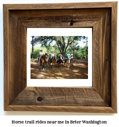 horse trail rides near me in Brier, Washington